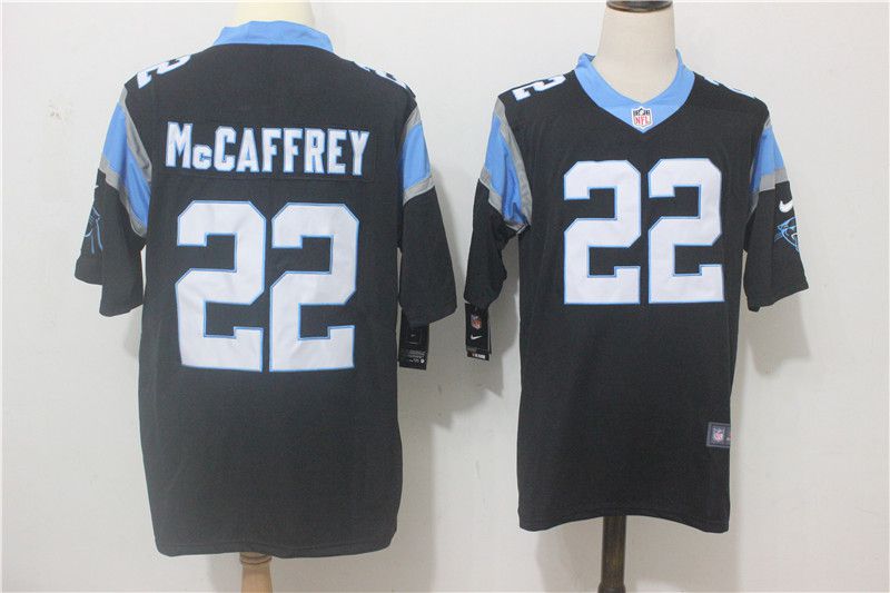 Men Carolina Panthers #22 Mccaffrey Black Nike Vapor Untouchable Limited NFL Jerseys->carolina panthers->NFL Jersey